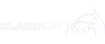 Bel logotip Clarin.si